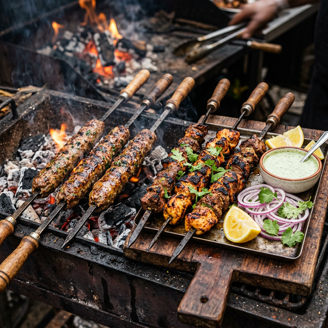 Grilled Succulent Kababs